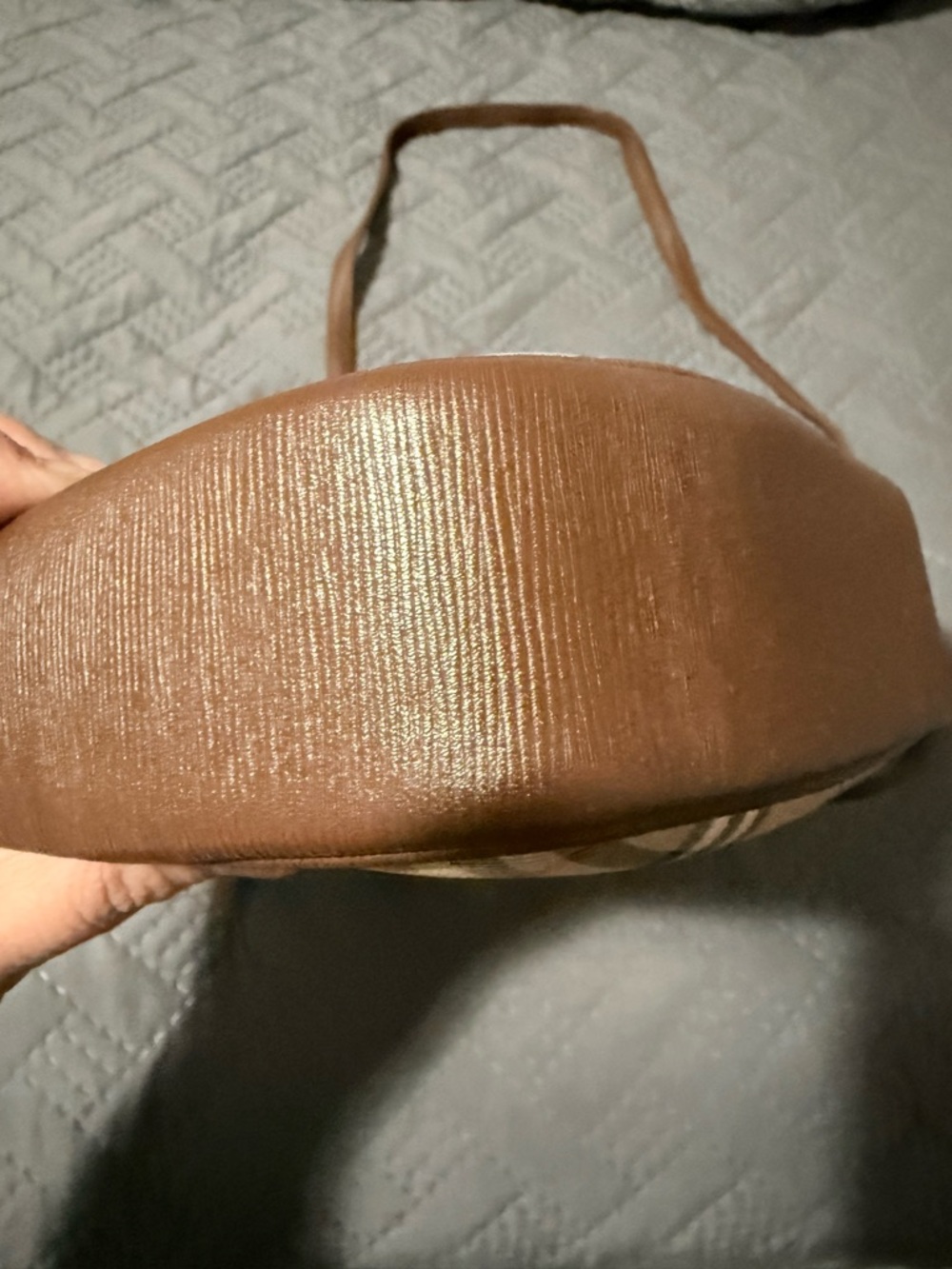 Burberry Brown/Beige Check Crossbody Bag - Picture 7 of 9
